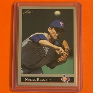 Nolan Ryan #41 1992 Leaf Baseball Trading Card